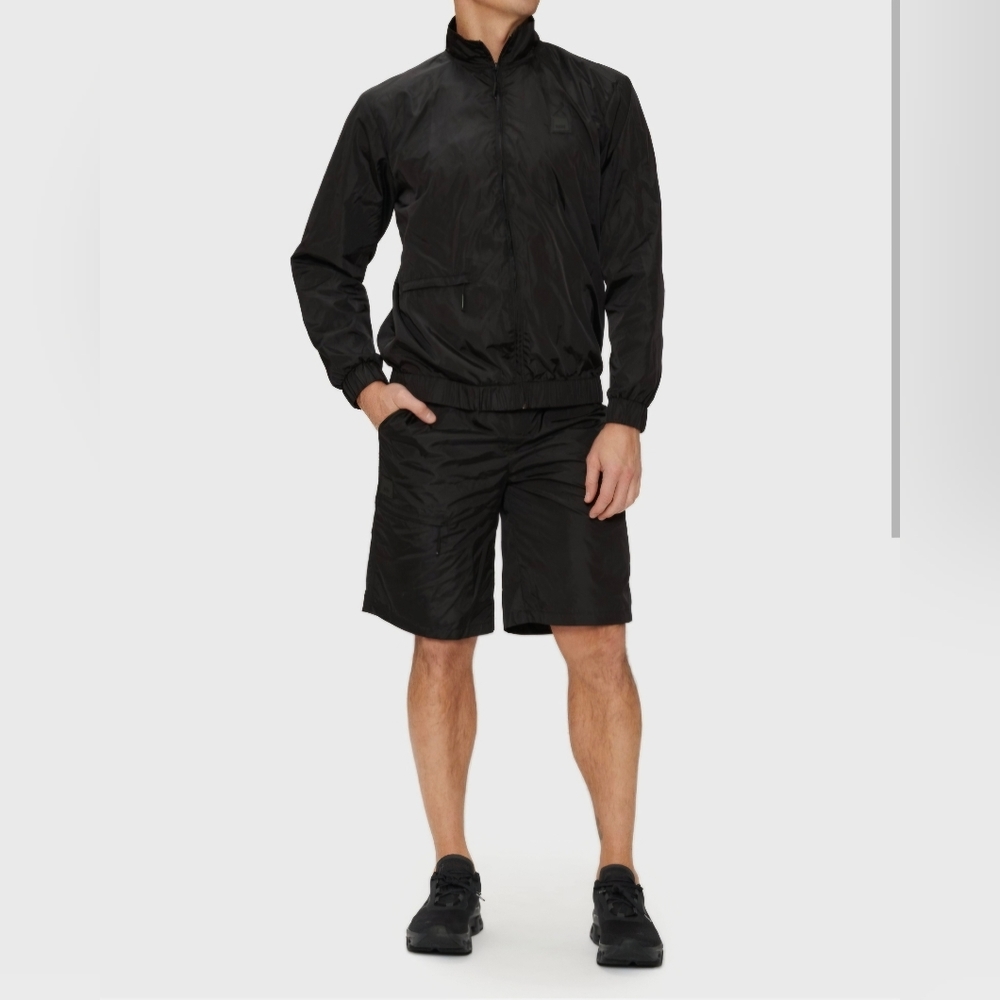 NWT RAINS track jacket black unisex Large
